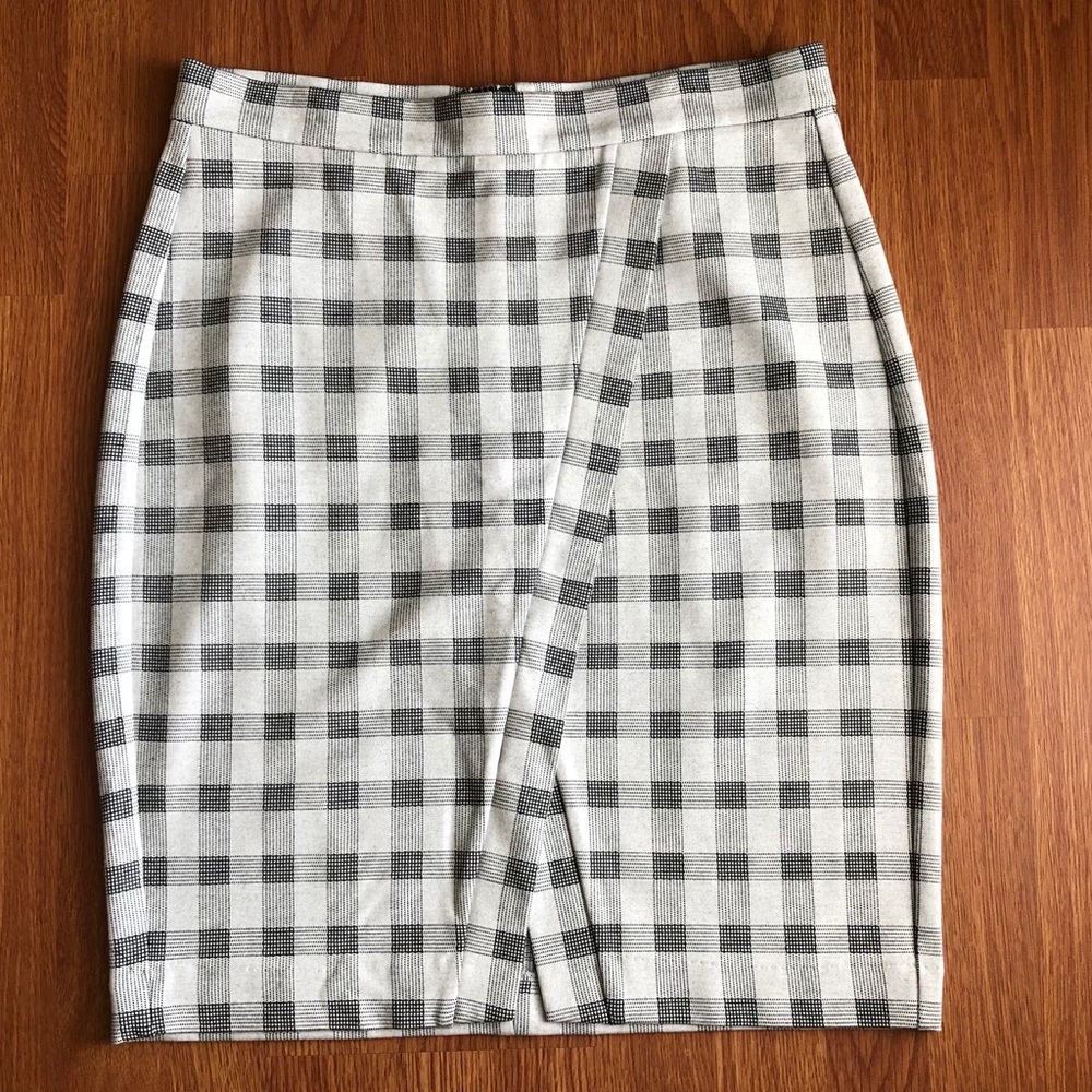 cabi 8 Valentina Spring 2018 Gray Black Skirt ZIP